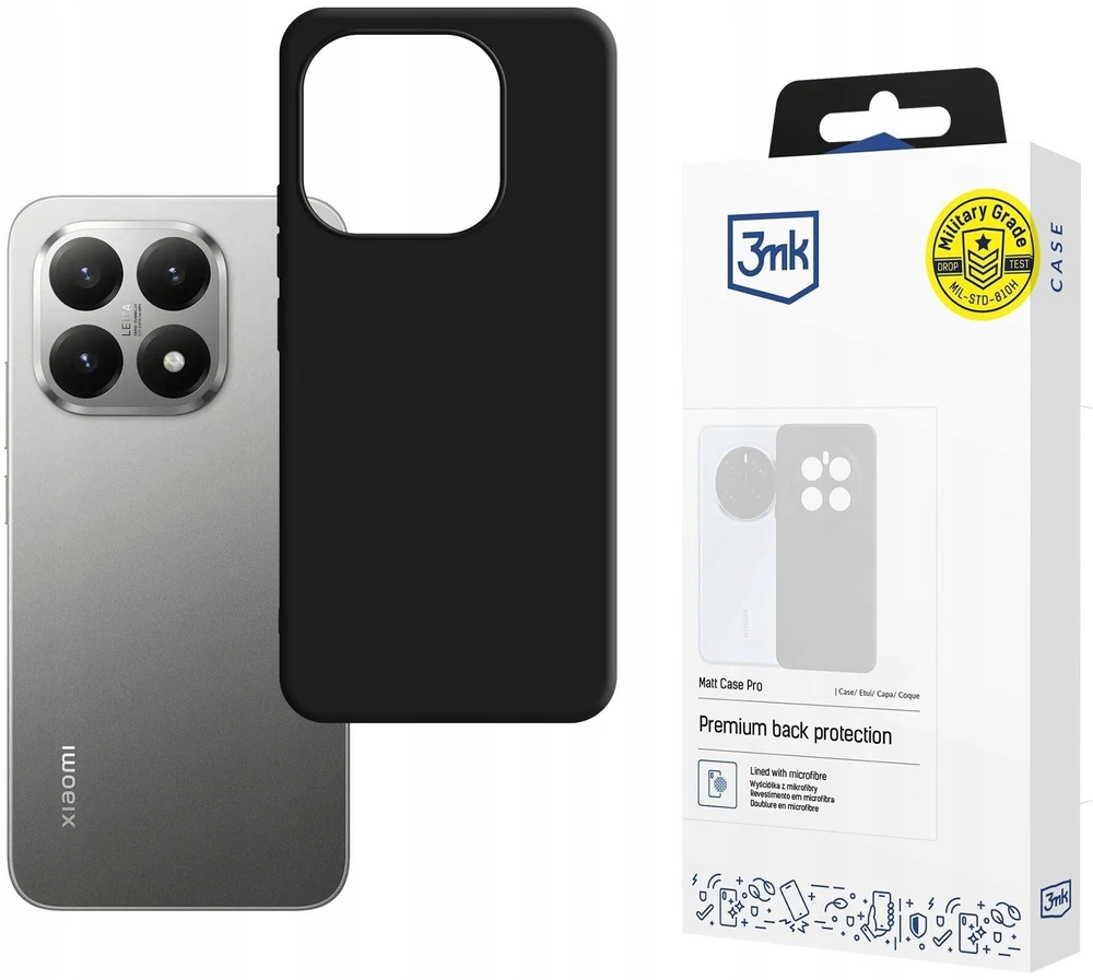 Dėklas 3mk Matt Case Pro case for Xiaomi 15T 5G - juodas