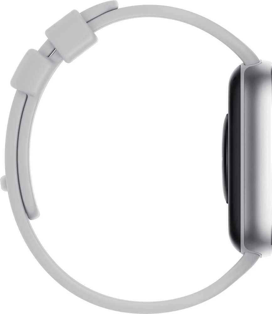 Išmanusis laikrodis Redmi Watch 4,  Sidabrinės spalvos apvadas su pilkos spalvos silikoniniu dirželiu