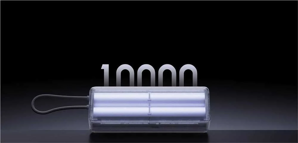 „Xiaomi 165W Power Bank“ (integruotas laidas) | 10000 mAh | USB-C | Pilka