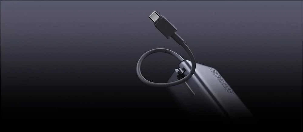 „Xiaomi 165W Power Bank“ (integruotas laidas) | 10000 mAh | USB-C | Pilka