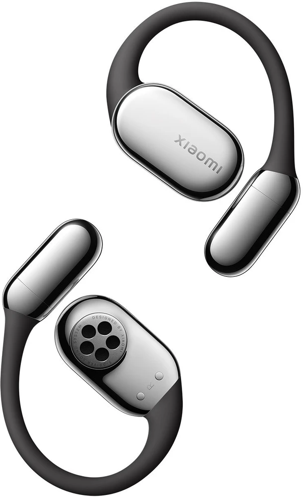 Xiaomi OpenWear Stereo Pro juodos ausinės su metaliniais elementais