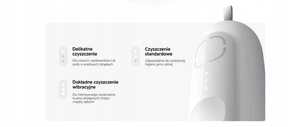 Elektrinis dantų šepetėlis Xiaomi Oscillation, baltas