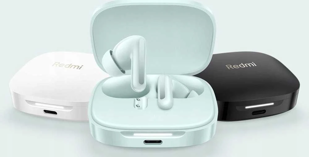 Xiaomi Redmi Buds 6 belaidės ausinės, Baltos spalvos