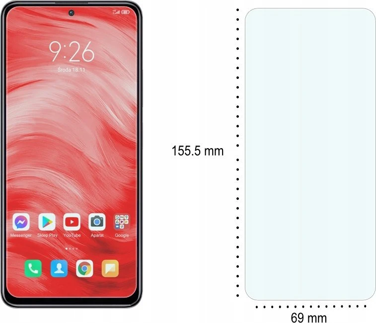 Reach LCD apsauginis stikliukas 9H Xiaomi Redmi Note 11 Pro/Note 11 Pro Plus