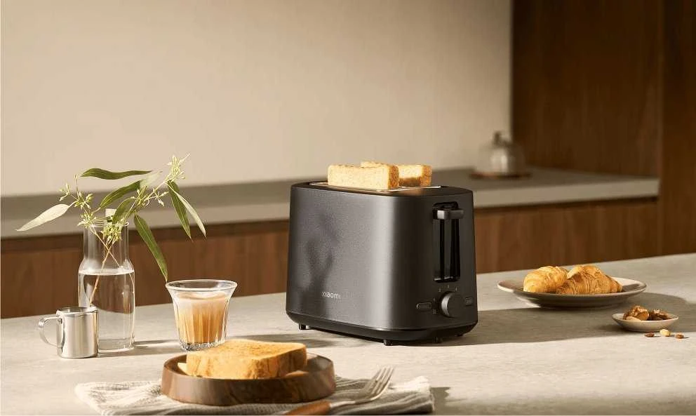 Skrudintuvas Xiaomi Toaster EU  | Galia 780–930 W | Lizdų skaičius 2 | Korpuso medžiaga - plastikas | Juodas