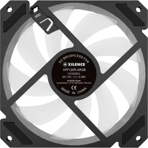 XILENCE ventiliatorius 120*120 Performance A+ REVERSE ARGB baltas