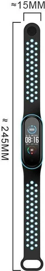 Beline apyrankė Mi Band 7/6/5 juodas ver2