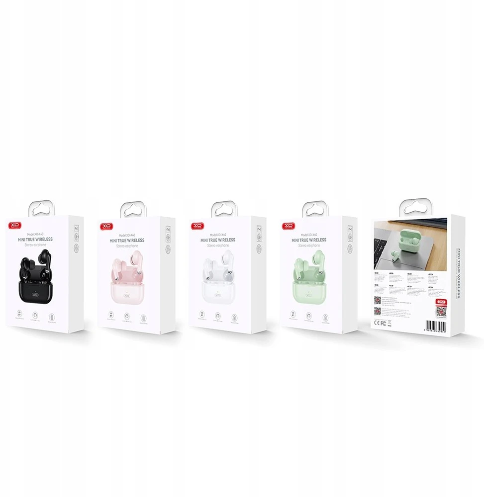 XO Bluetooth ausinės X40 TWS juodos