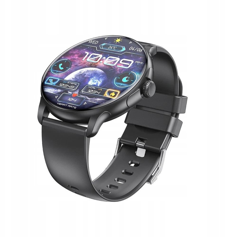 XO išmanusis laikrodis J11 Amoled juodos spalvos