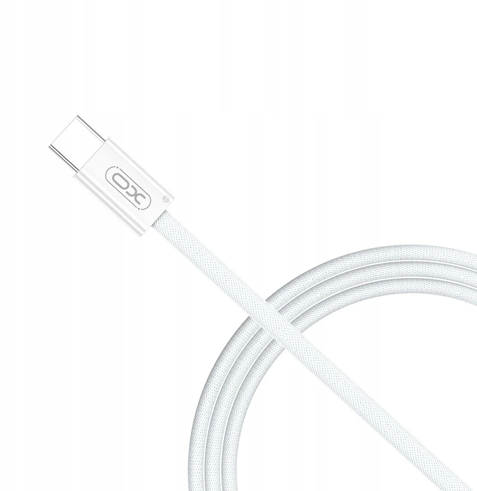 XO kabelis NB-Q260A PD USB-C - USB-C 1m baltos spalvos 60W