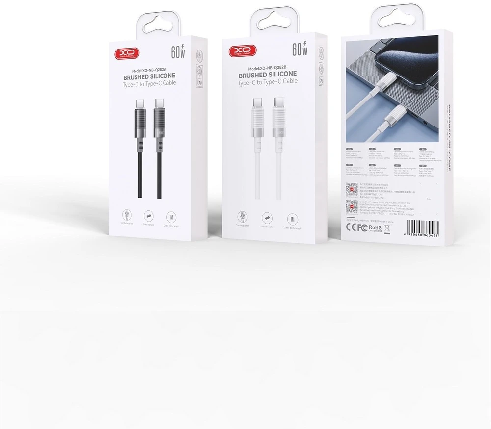 XO kabelis NB-Q282A PD USB-C – Lightning 1,0m 27W baltas
