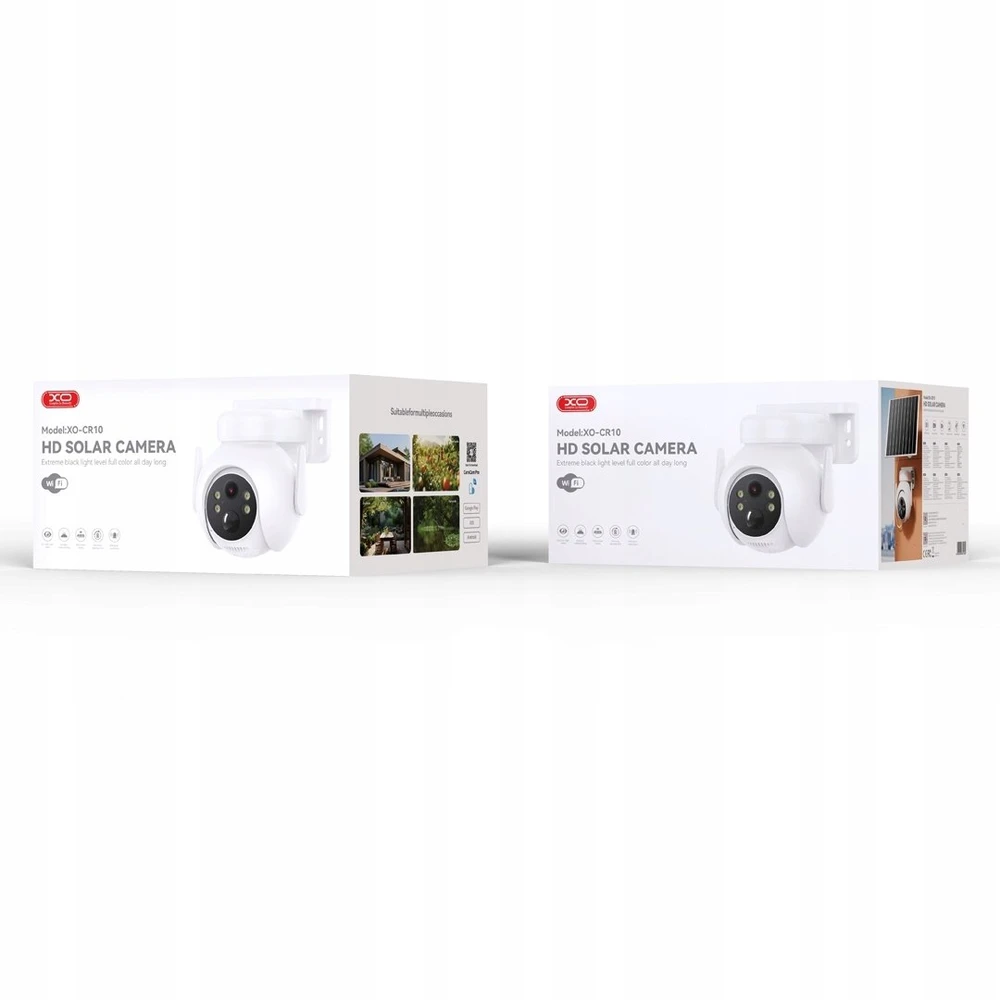 IP kamera XO (CR10) saulės energija varoma 7,5 W (Wi-Fi) (2k) su mikrofonu