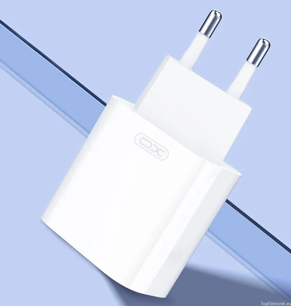 XO sieninis įkroviklis CE33 QC 18W 1x USB baltas