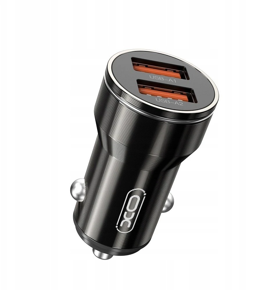 XO automobilinis įkroviklis CC48 2x USB 2,4A juodas