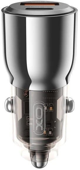XO automobilinis įkroviklis CC58 95W 1x USB tamsiai pilkas