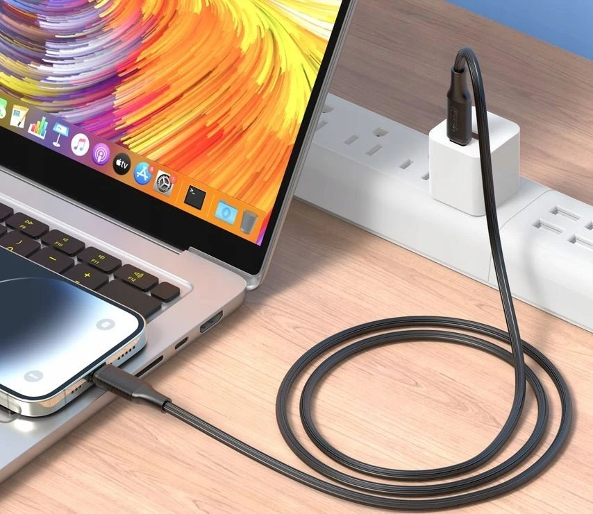 XO laidas NB-Q265B PD USB-C – USB-C 1,0m 60W juodas