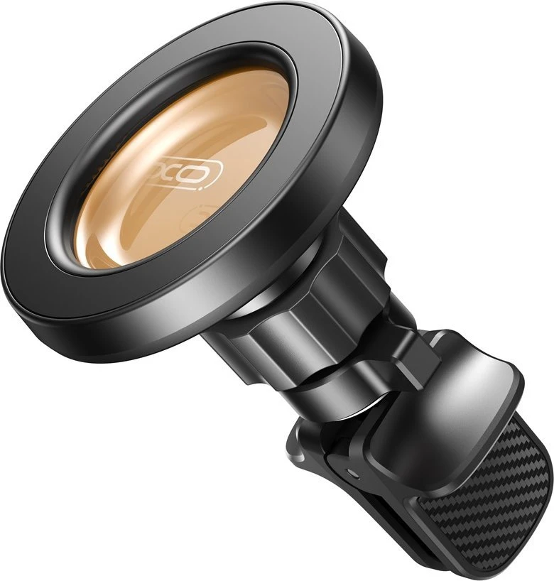 XO automobilinis laikiklis 129 magnetinis juodas-skaidrus oro ventiliacijos grotelėms