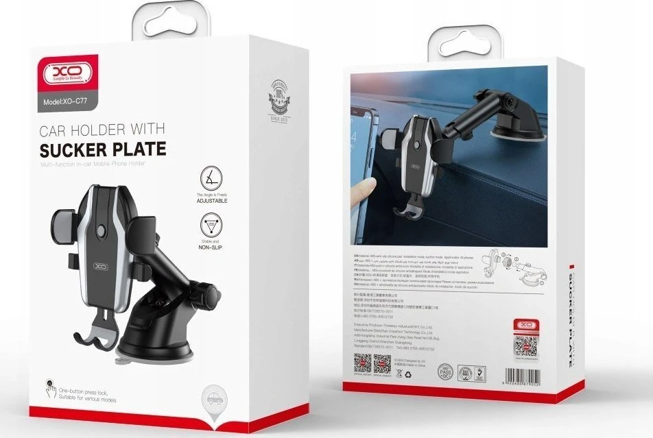 Įkroviklis-šakotuvas automobilinis XO CC41 su 2 USB 3.1A jungtimis juodas