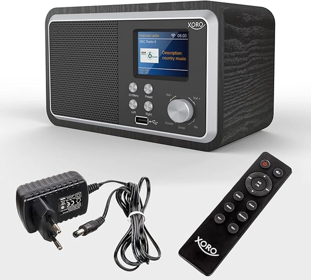 Radio Xoro DAB 300 IR, Internet Radio, DAB+,BT,USB,UPnP, juoda