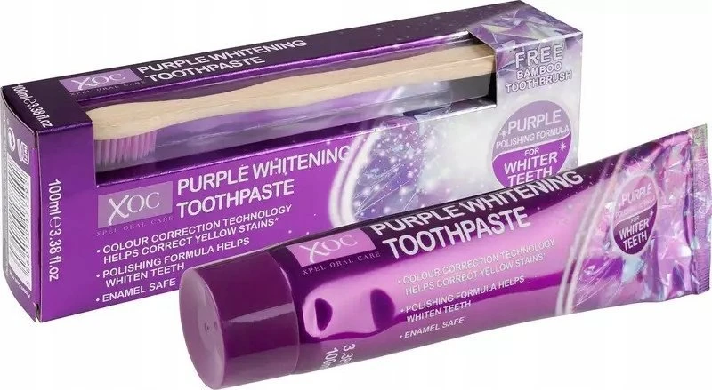 Xpel Xpel Violetinė Pasta do zębów + Šepetėlis 100ml