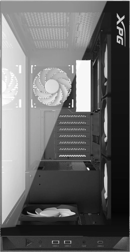 XPG (ADATA) XPG INVADER X BTF MID-TOWER-CASE Juodas