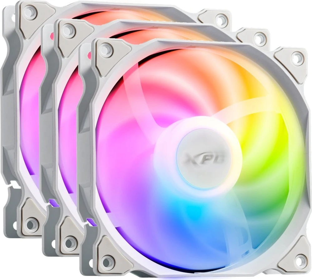 ADATA VENTO 120 ARGB balti ventiliatoriai (3 vnt.)