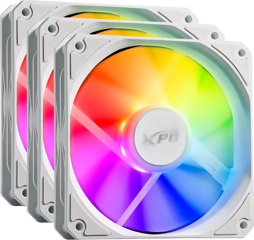 XPG balti ARGB ventiliatoriai 120mm (3 vnt.)