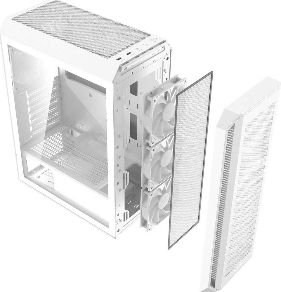 XPG (ADATA) XPG VALOR AIR PLUS MID-TOWER-Case Baltas