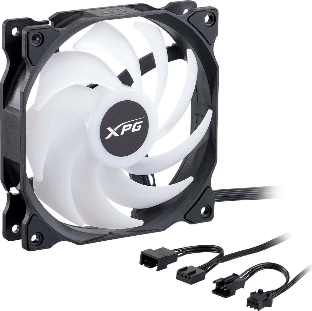 XPG Vento 120 ARGB ventiliatorius su laidų rinkiniu