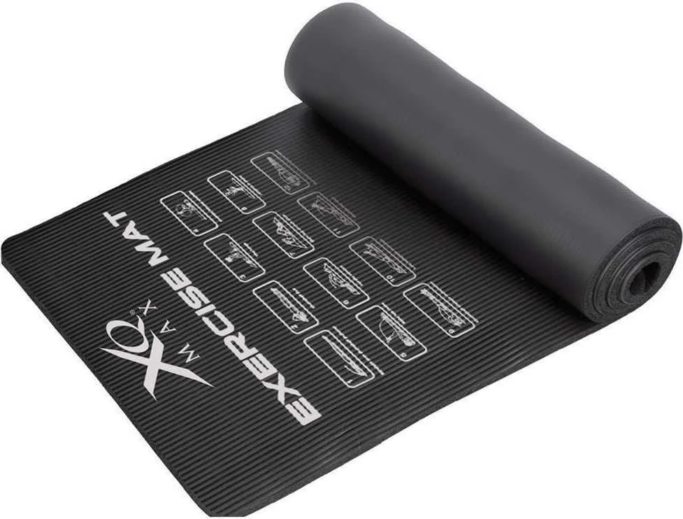 XQMAX Yoga Jogos treniruočių kilimėlis fitneso salėms, 183x58 cm, neslystantis