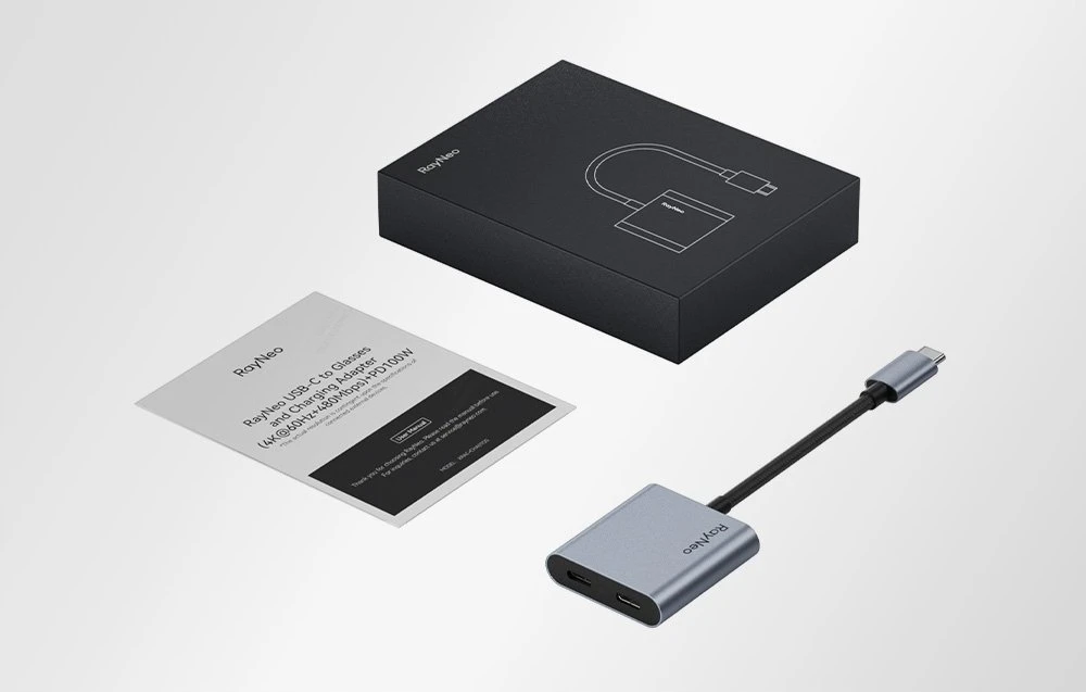 USB-C įkrovimo adapteris „RayNeo AR“ akiniams