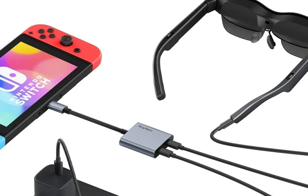 USB-C įkrovimo adapteris „RayNeo AR“ akiniams