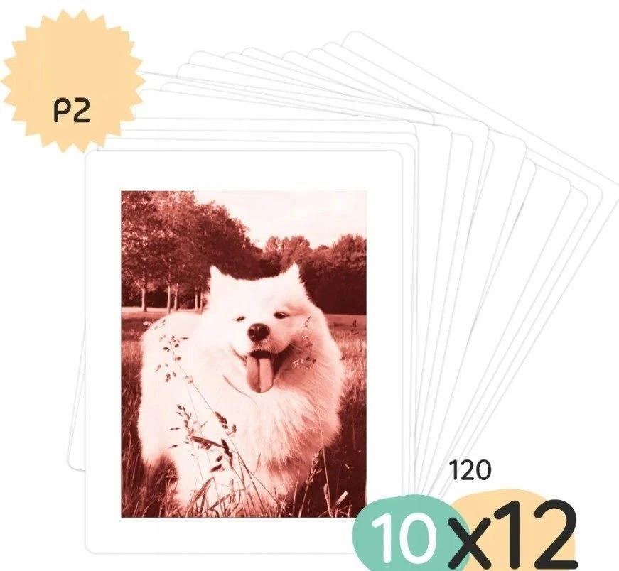Xrec 120x Popieriniai Įdėklai Įdėklai Nuotraukoms Fotoaparatui Kiimento Modelis P2 4x Spalva / Print Packs 10x12 / 120 Vnt