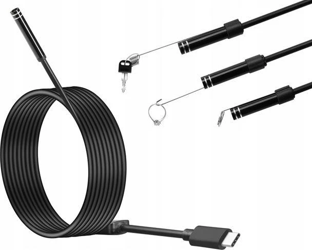 Xrec endoskopo tikrinimo kameros USB tipo c Usb-c 10 m stovus kabelis