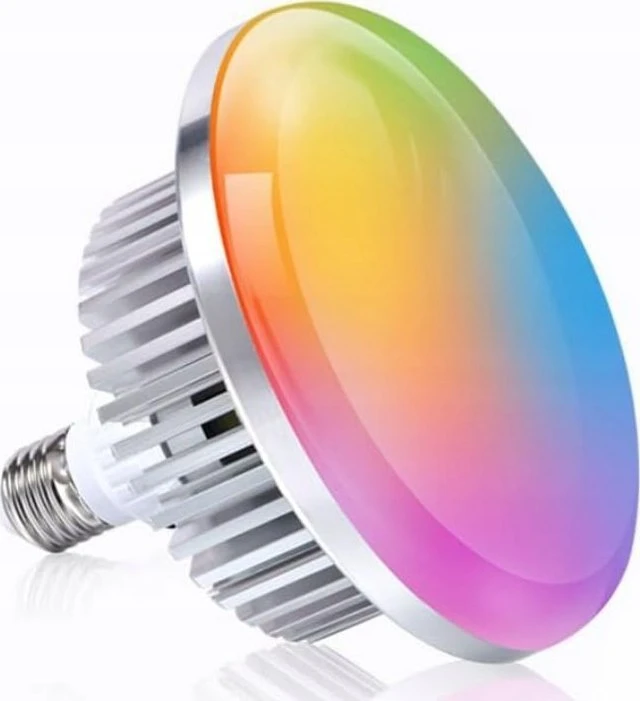 Xrec lempos lemputė LED apšvietimas RGB RA>90 150W 1200W, skirtas E27 sriegiui + NUOTOLINIO VALDYMAS