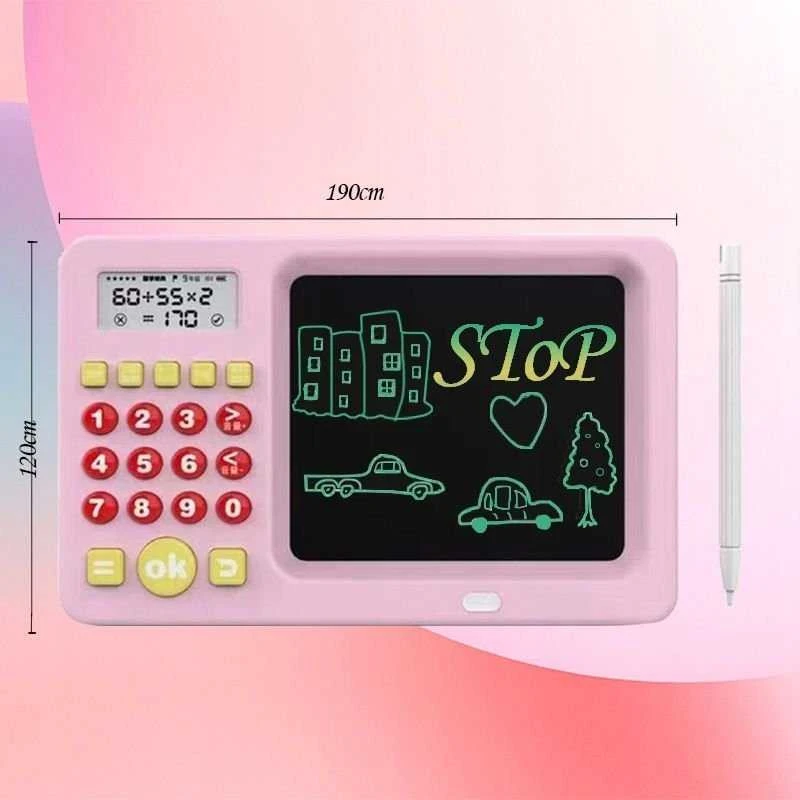 Xrec Piešimo planšetė LCD tabletė 5,2'' Spalvota braižymo lenta + skaičiuotuvas / Rožinė