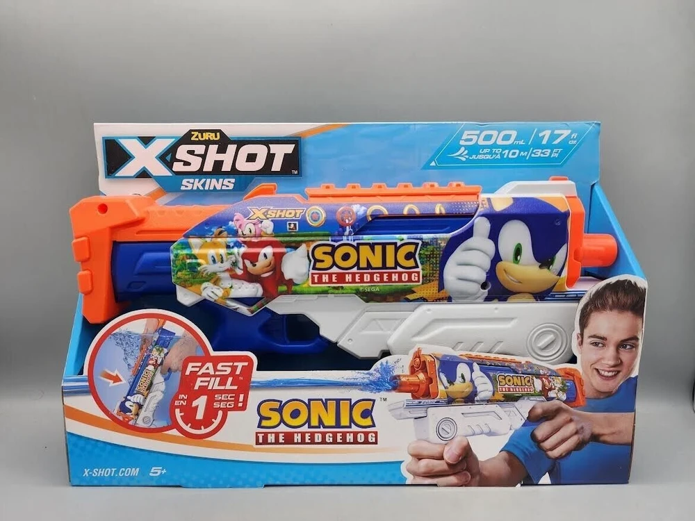 XSHOT vandens šautuvas Fast-Fill Skins Sonic, asort., 118107