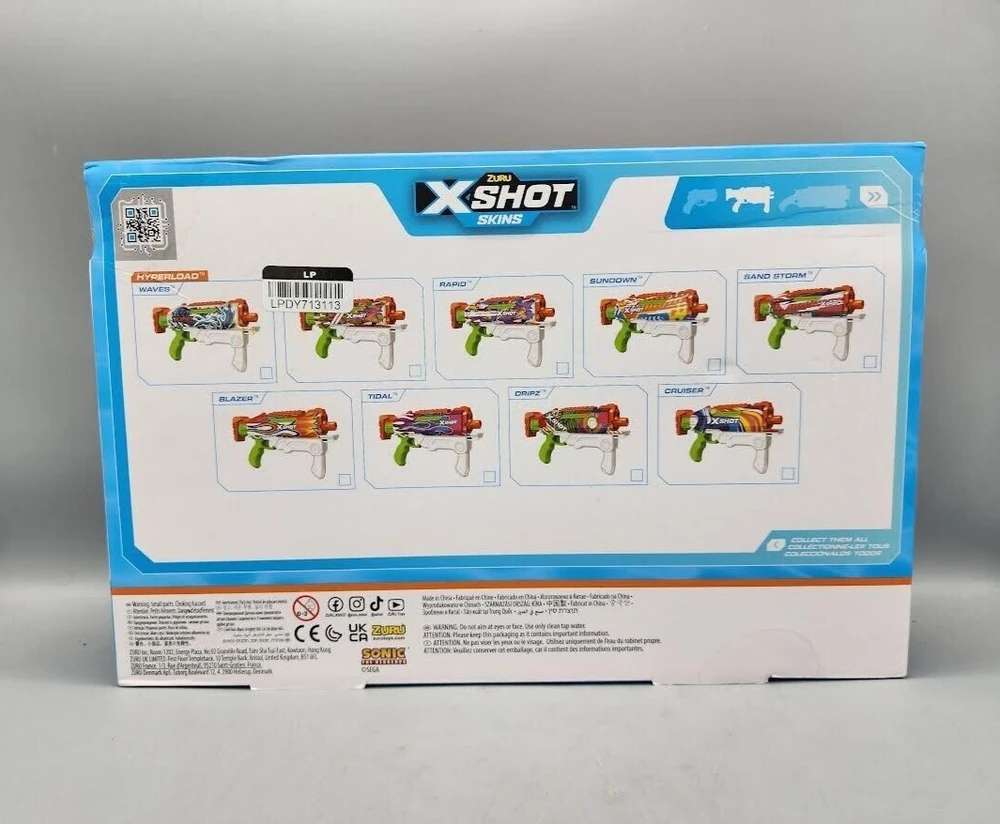 XSHOT vandens šautuvas Fast-Fill Skins Sonic, asort., 118107