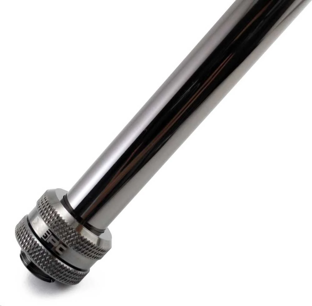 XSPC jungtis G1/4" į 14 mm kietą vamzdį, juodas chromas - 8 vnt.