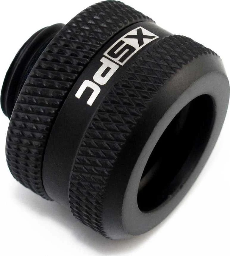 XSPC jungtis G1/4" 14 mm kietam vamzdžiui, matinis juodas - 8 vnt.