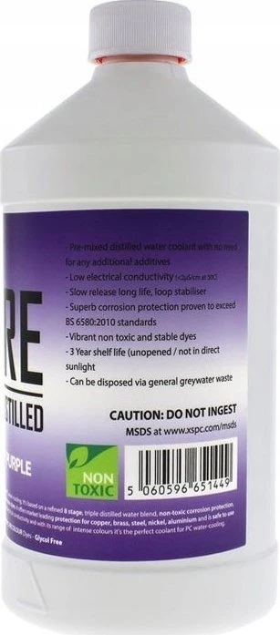 XSPC Pure Coolant, 1 Liter – violetinė, UV