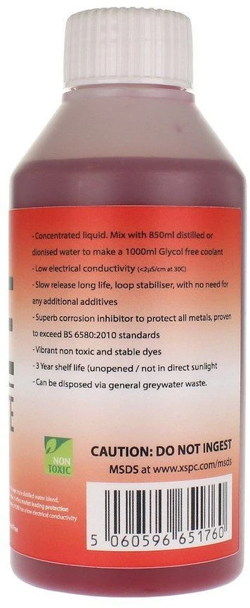 XSPC PURE aušinimo skysčio koncentratas, 150 ml – raudonas, UV
