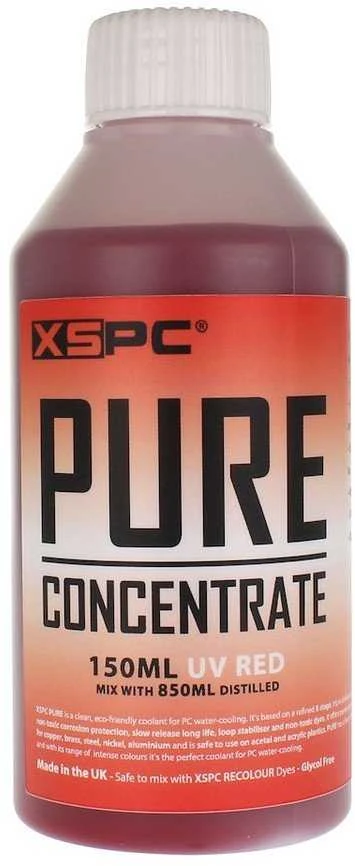 XSPC PURE UV raudonas aušinimo skysčio koncentratas 150ml