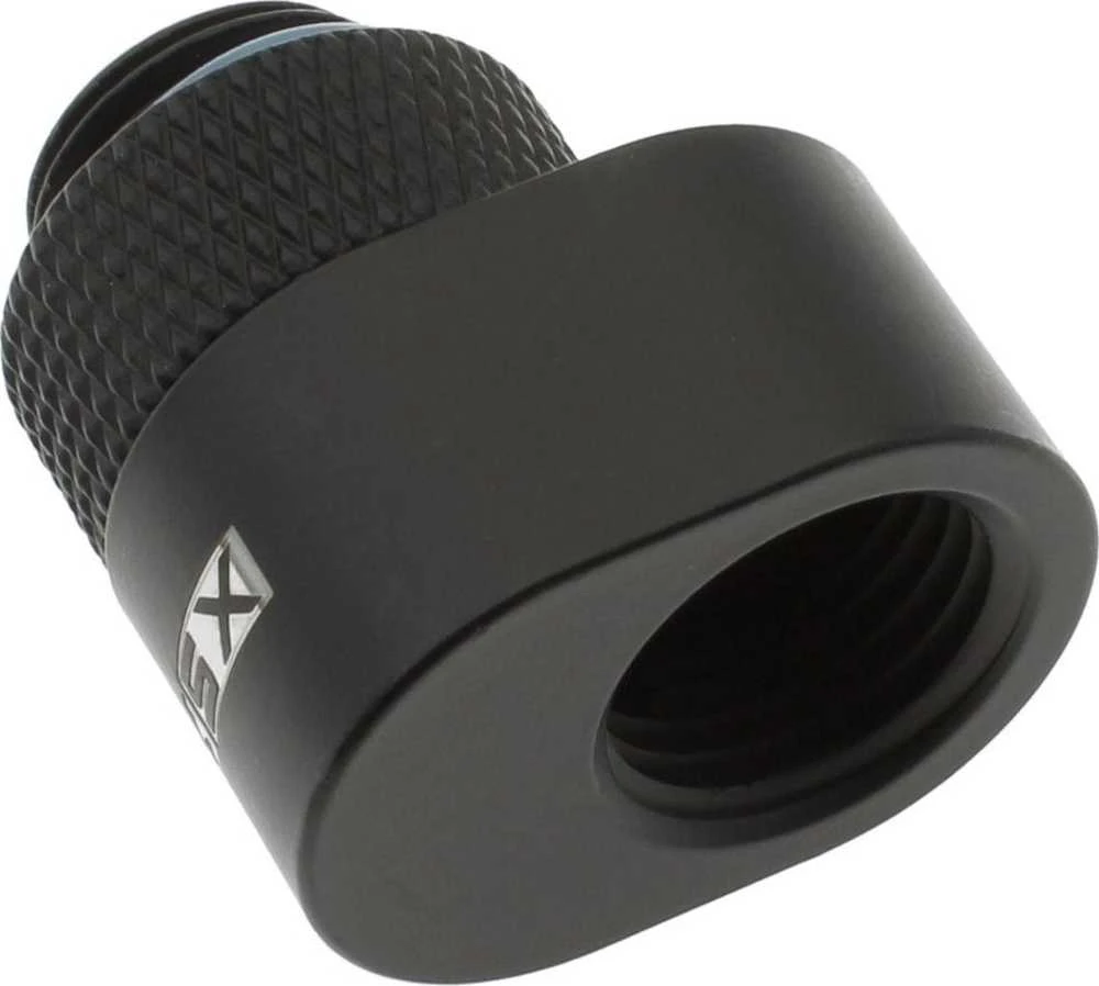 XSPC G1/4 rotacinis 7 mm ofsetinis jungiamasis elementas – matinis juodas