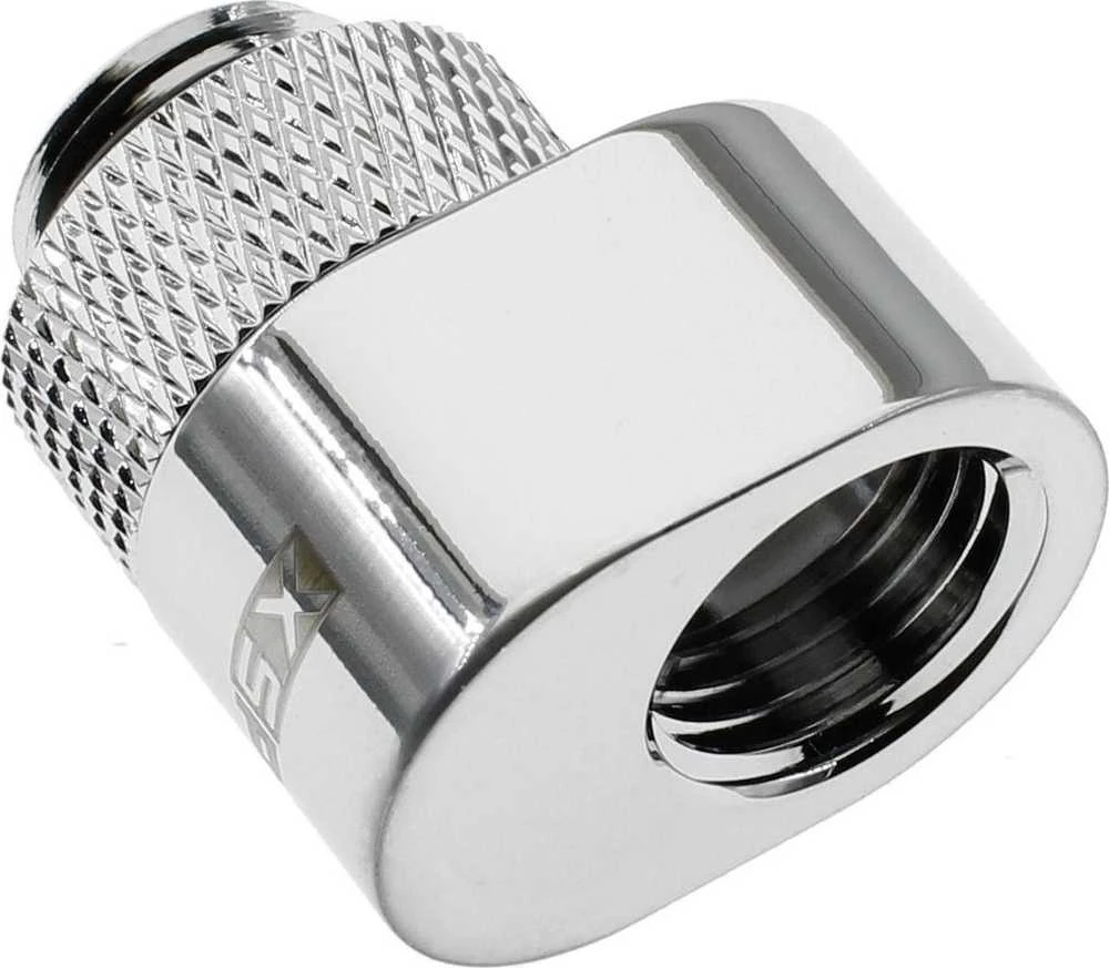 XSPC G1/4 rotacinis 7 mm ofsetinis jungiamasis elementas – chromuotas