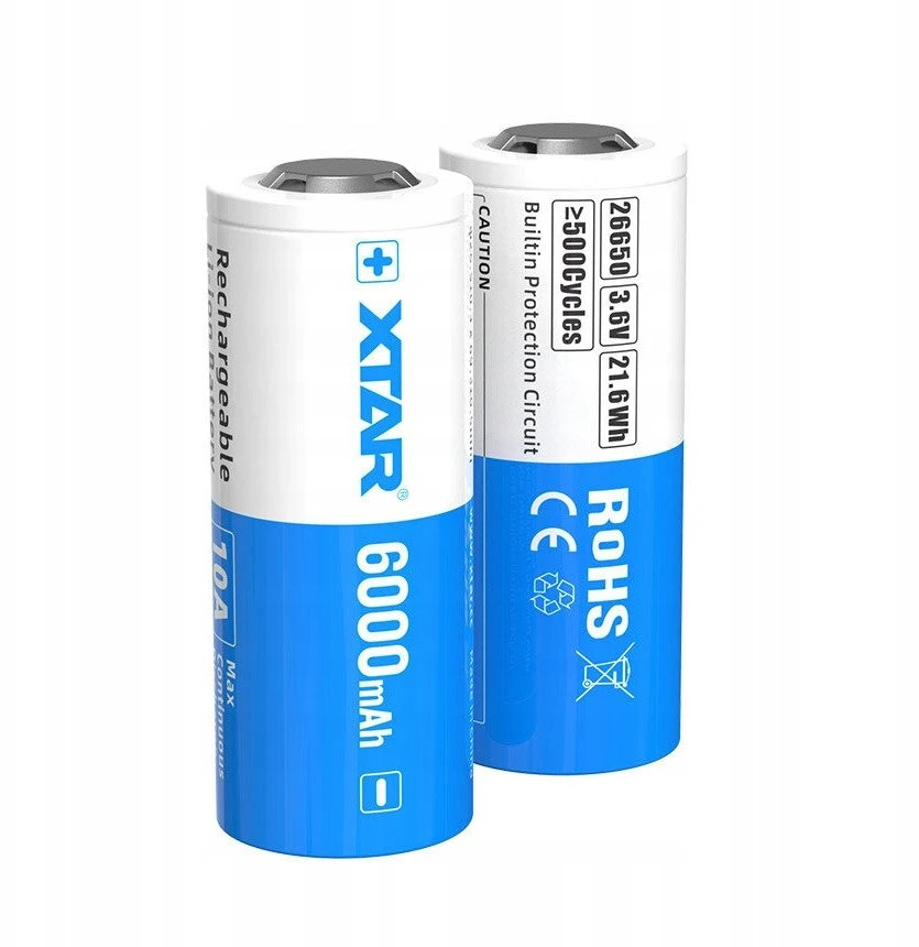 Xtar Baterija 26650 3,6V Li-ion 6000 mAh