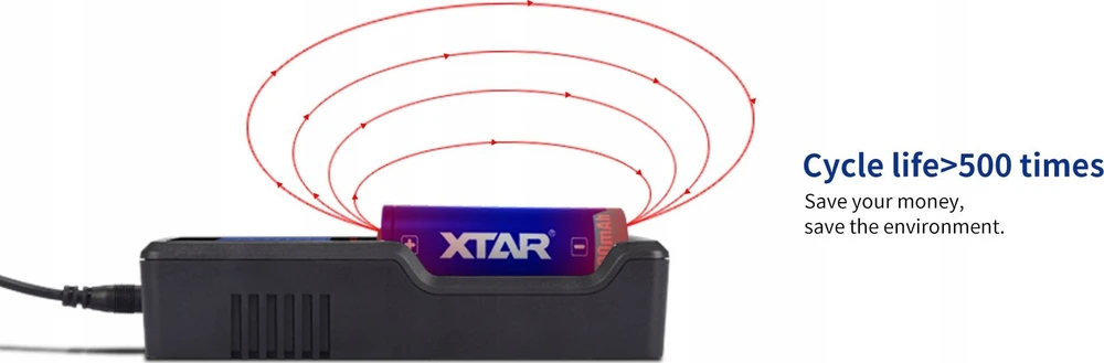 Xtar 5200mAh 3,6V 26650 akumuliatorius su PCB