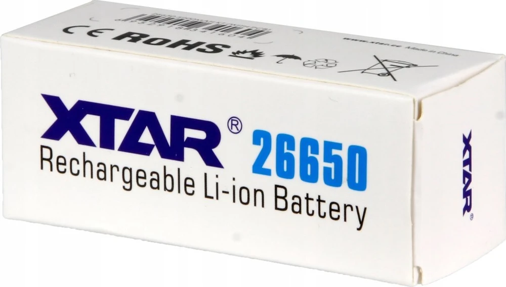 Xtar 5200mAh 3,6V 26650 akumuliatorius su PCB
