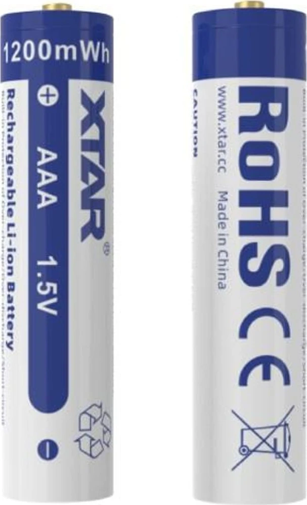 Baterija - Xtar AAA Li-ion 680/750mAh 1200mWh 1.5V 4-vnt.
