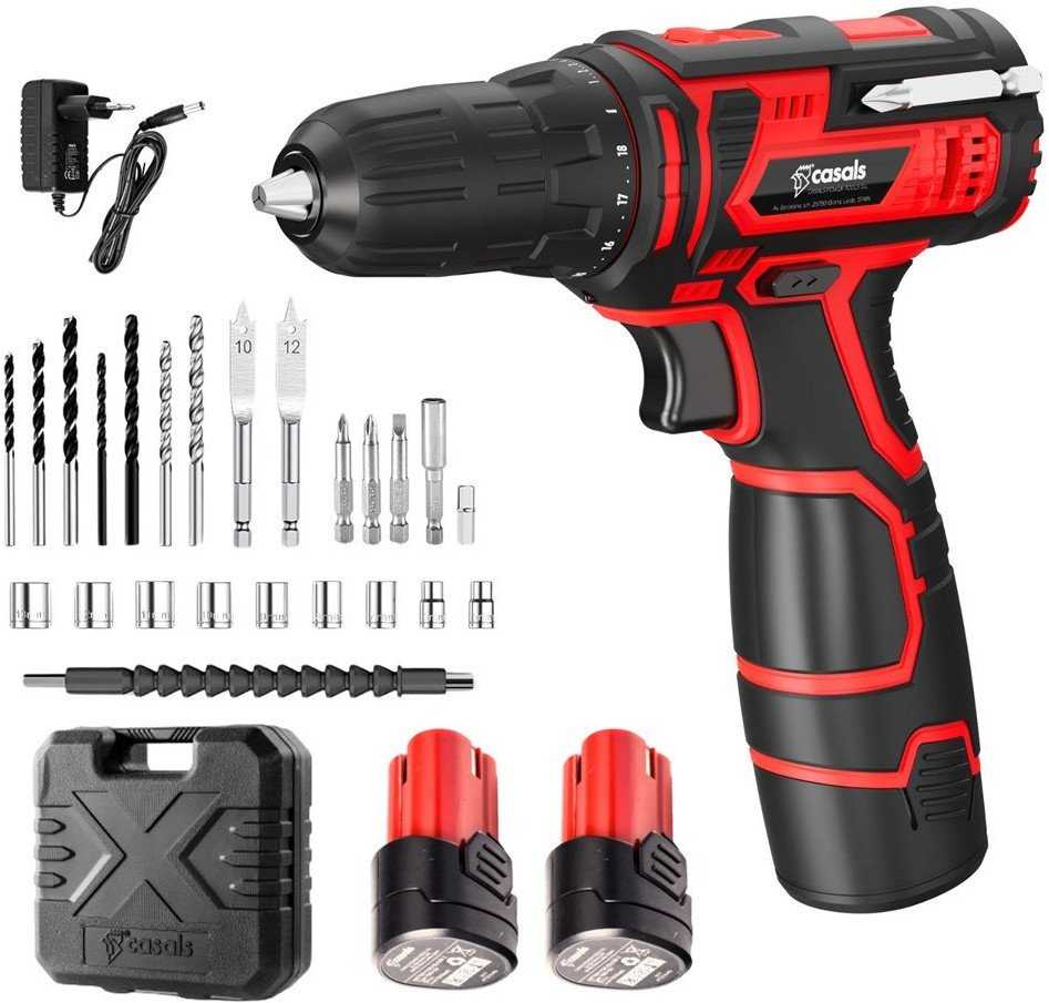 CASALS CID1251BCA 12 V akumuliatorinis gręžtuvas-suktuvas